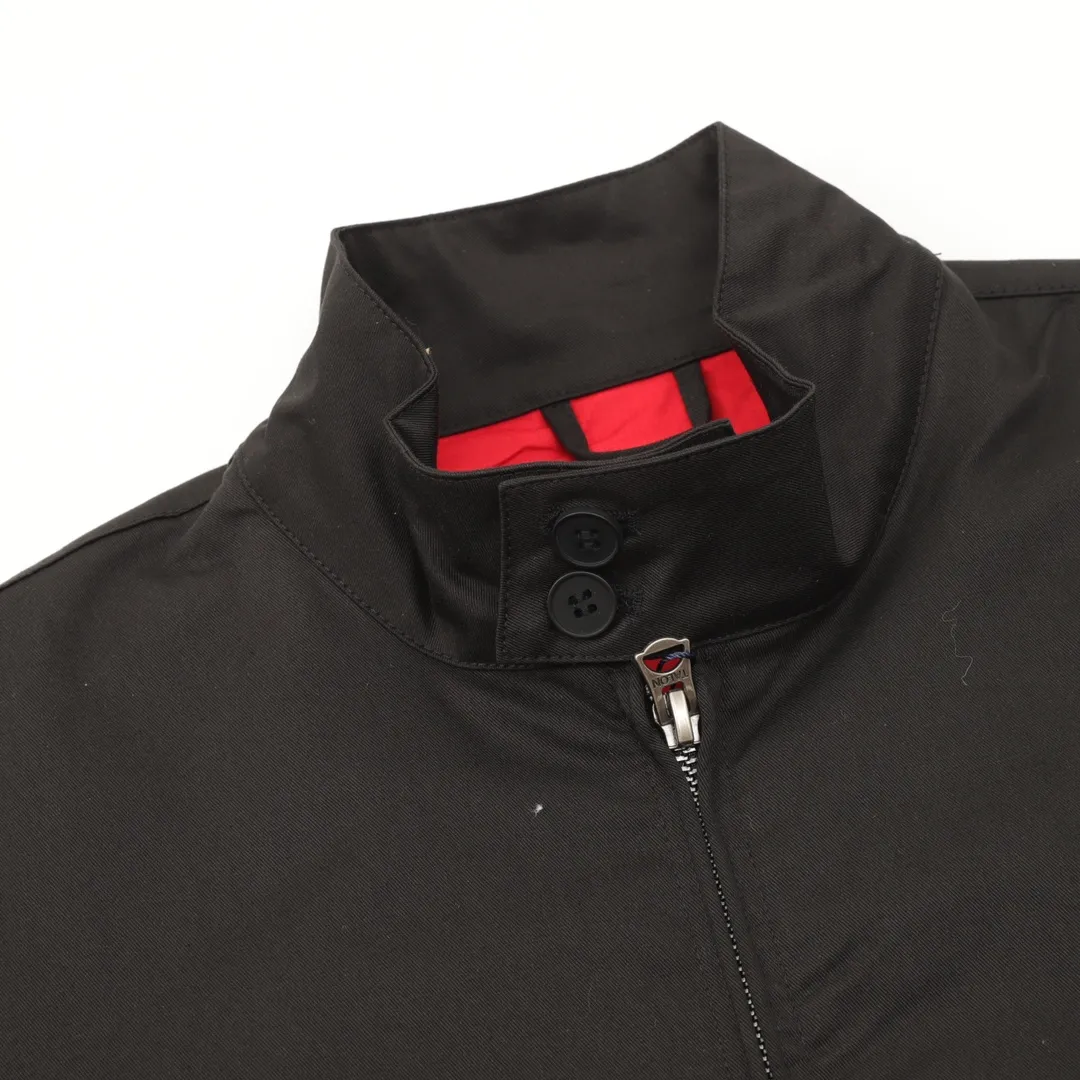 🅿️540 Ralph Lauren 25 Spring and Summer Solid Color Embroidered Logo Zipper Jacket Men's Black Ralph Lauren/Ralph Lauren Harrington Old Money Style Old Cadre Zipper Jacket The Harrington jacket's lapel zipper windproof design perfectly blends casual style and street trend elements. The fabric texture of the jacket is excellent and comfortable to wear. It is a very versatile trendy jacket. Original development. 100% cotton fabric with exquisite embroidery. The evergreen model is safe to buy and will never go out of style. The fabric is also different from others. The new model is not as stiff as the old model. I think it is better to wear 100% pure cotton. The hardness is just right and not that stiff. This is this year’s upgrade, but I feel it is easier to wear. The embroidery on the chest is made of German Oman embroidery fiber with original data. The embroidery process is very particular. It uses Japanese Tajima machines to ensure that the embroidery is exquisite and three-dimensional, which is what I said is different from what is on the market. SIZE: M-2XL